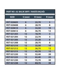 RESİSTE S:12 R12 RADÜS BIÇAĞI