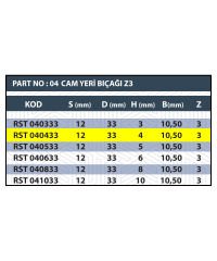 RESİSTE 12X4 CAM YERİ BIÇAĞI Z3
