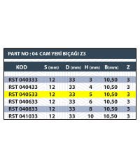 RESİSTE 12X5 CAM YERİ BIÇAĞI Z3