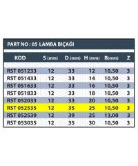RESİSTE 25MM LAMBA BIÇAĞI Z3(3 AĞIZLI)