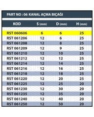 RESİSTE 6X6 TARAMA / KANAL AÇMA BIÇAĞI
