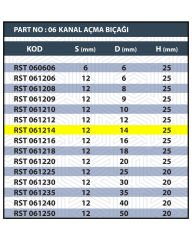 RESİSTE 12X14 TARAMA/KANAL AÇMA BIÇAĞI