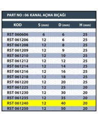 RESİSTE 12X40 TARAMA/KANAL AÇMA BIÇAĞI