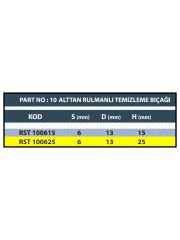 RESİSTE H:25 ALTTAN RULMANLI TEMİZLEME BIÇAĞI