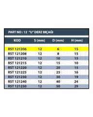 RESİSTE 6MM U DERZ BIÇAĞI