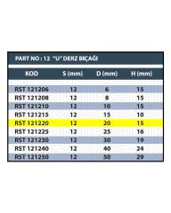RESİSTE 20MM U DERZ BIÇAĞI