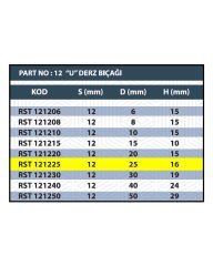 RESİSTE 25MM U DERZ BIÇAĞI