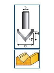 RESİSTE 6x15MM V KANAL AÇMA BIÇAĞI