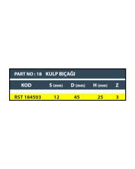 RESİSTE GİZLİ KULP BIÇAĞI Z3 (3 AĞIZLI)