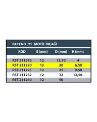 RESİSTE D:20 CNC MOTİF BIÇAĞI