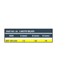 RESİSTE S MOTİF BIÇAĞI