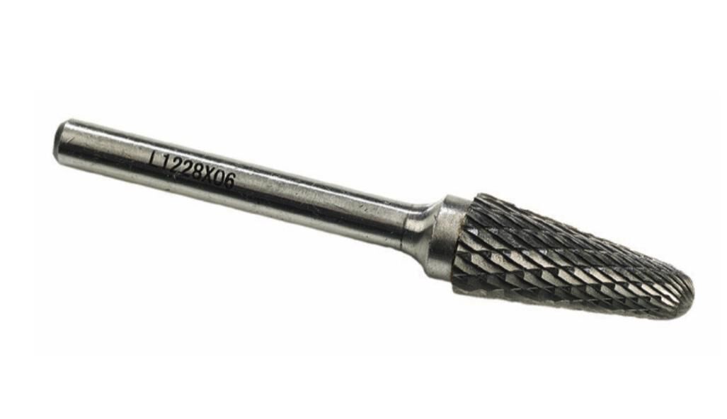 Karbür Kalıpçı Freze Konik Yuvarlak L12X28X06