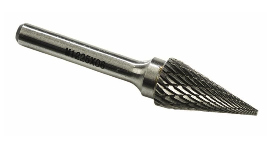 Karbür Kalıpçı Freze Konik Sivri M16 X 25 X 06