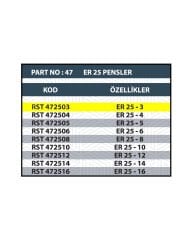 RESİSTE ER25 3MM CNC PENSİ