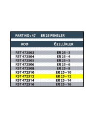 RESİSTE ER25 12MM CNC PENSİ