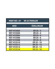 RESİSTE ER25 16MM CNC PENSİ