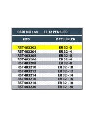 RESİSTE ER32 3MM CNC PENSİ