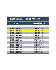 RESİSTE ER32 4MM CNC PENSİ