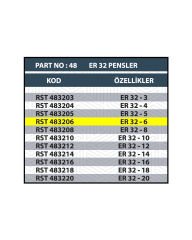RESİSTE ER32 6MM CNC PENSİ