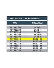 RESİSTE ER32 10MM CNC PENSİ