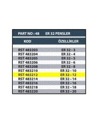 RESİSTE ER32 12MM CNC PENSİ