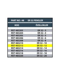 RESİSTE ER32 12MM CNC PENSİ