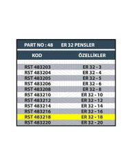 RESİSTE ER32 18MM CNC PENSİ