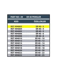 RESİSTE ER40 3MM CNC PENSİ