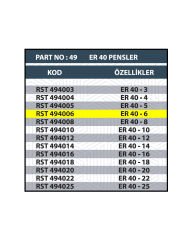 RESİSTE ER40 6MM CNC PENSİ