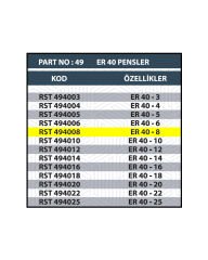 RESİSTE ER40 8MM CNC PENSİ