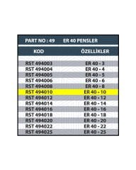 RESİSTE ER40 10MM CNC PENSİ