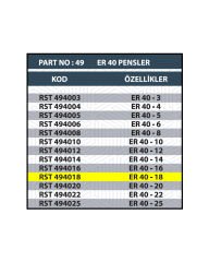RESİSTE ER40 18MM CNC PENSİ
