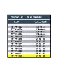 RESİSTE ER40 25MM CNC PENSİ