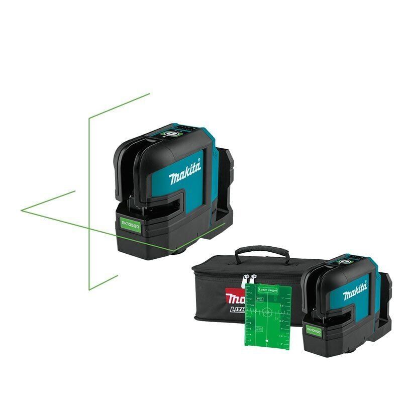Makita Makita SK105GDZ 4 Nokta Yeşil Çapraz Çizgi Lazeri