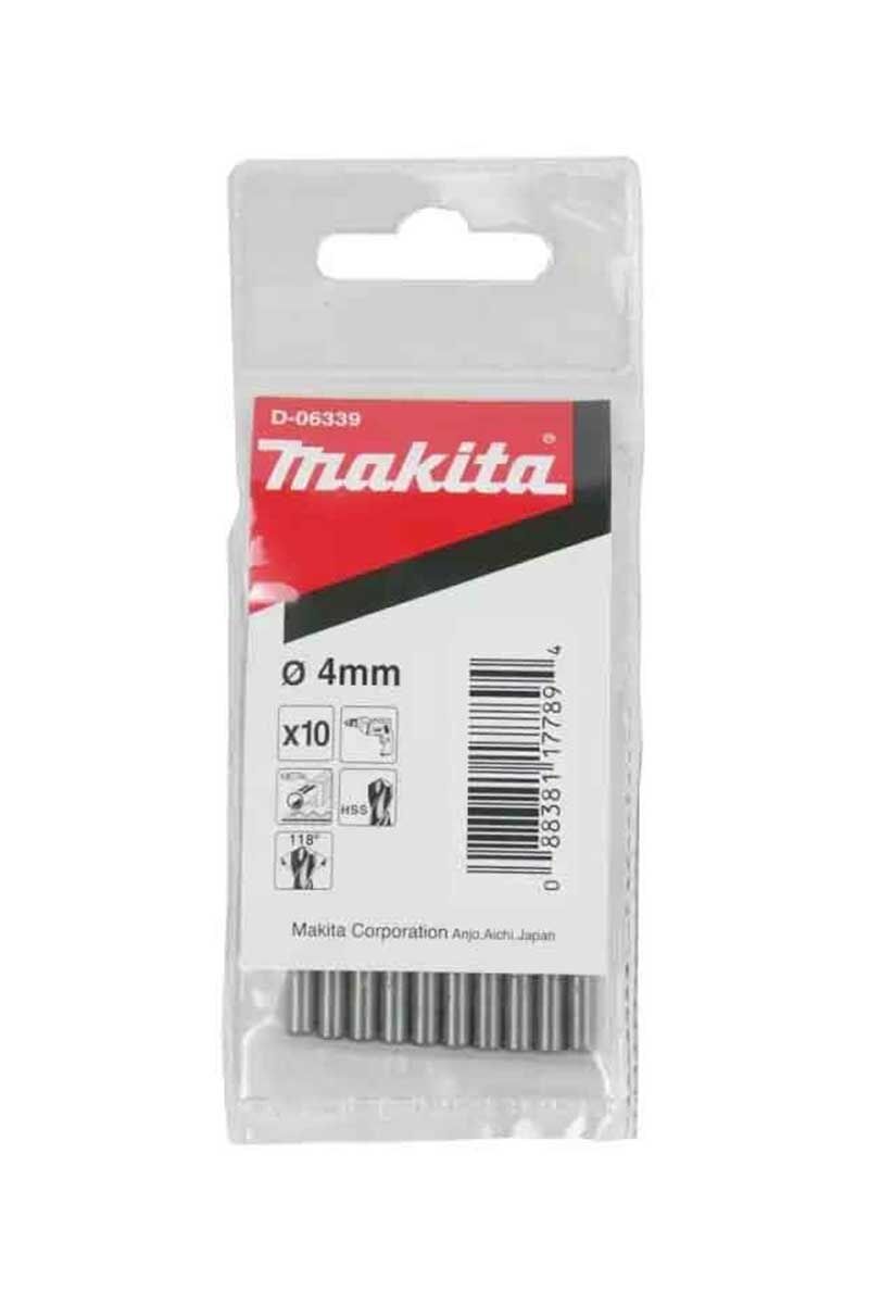 MAAD-06339 MAKITA D-06339 HSS-G 4.0X75mm 10'LU PKT