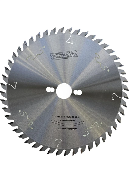 RESİSTE 250x3,2/2,2x30 Z48 AĞAÇ TESTERESİ