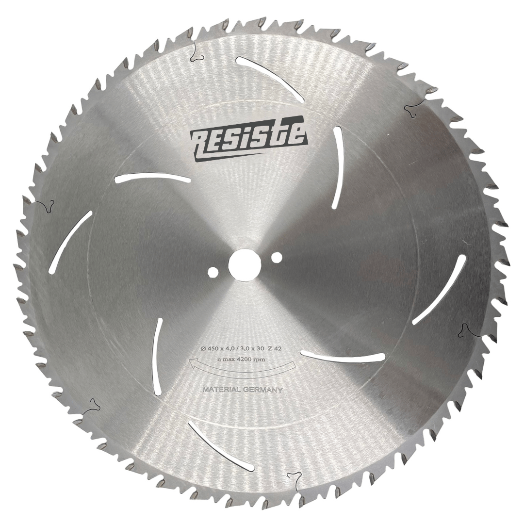 RESİSTE 450X4,0/3,0X30 Z42 ATLAMALI AĞAÇ TESTERESİ