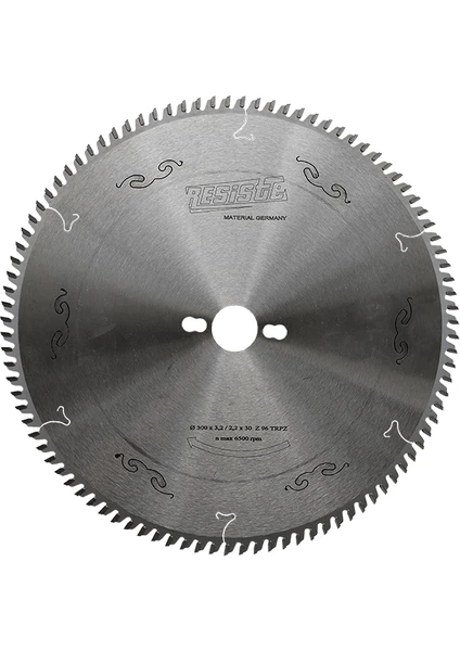 RESİSTE 300X3,2/2,2X30 Z96 TRAPEZ SUNTALAM MDFLAM TESTERESİ